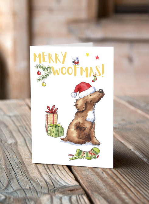 Cocker Working Christmas Card